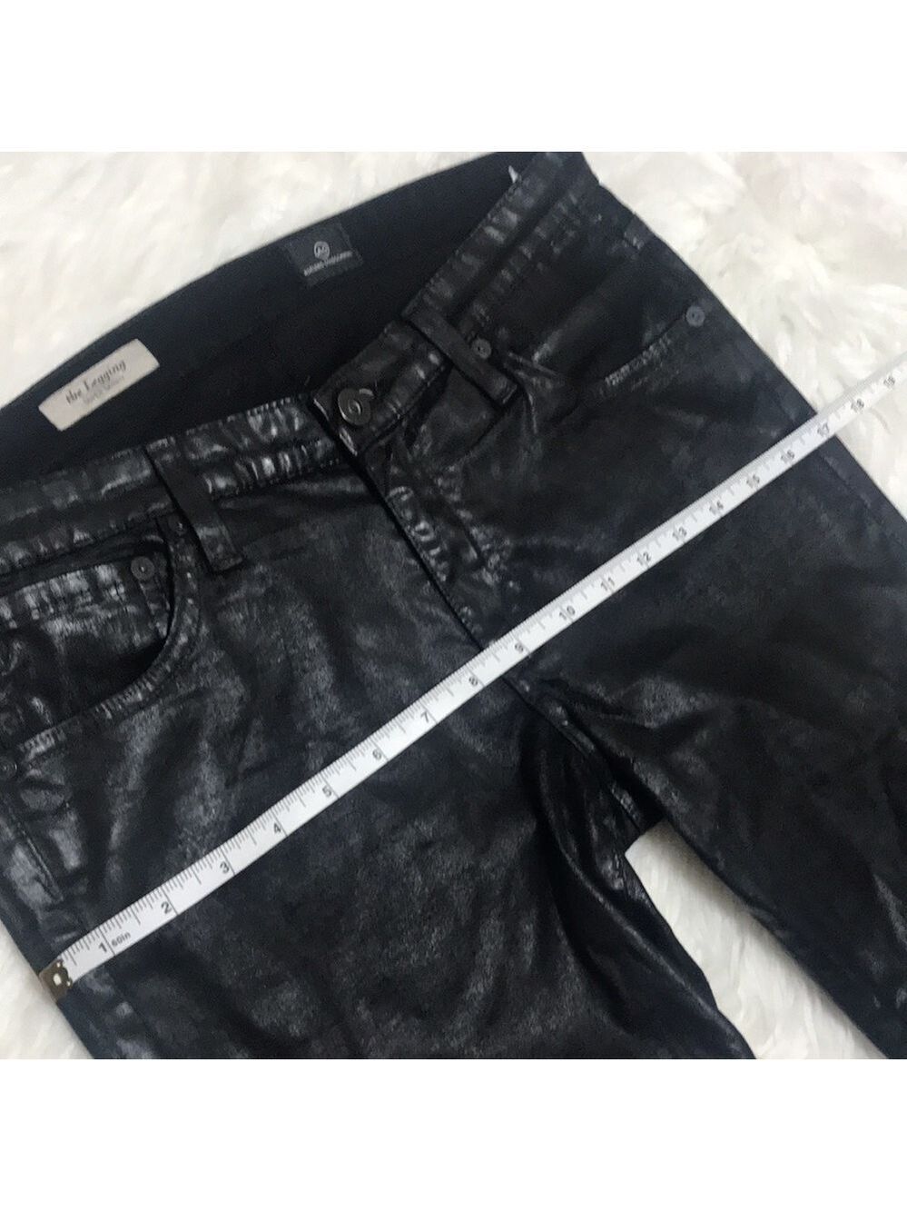 AG Leatherette The Vintage Legging Ankle Jean Size 30R - Picture 7 of 13
